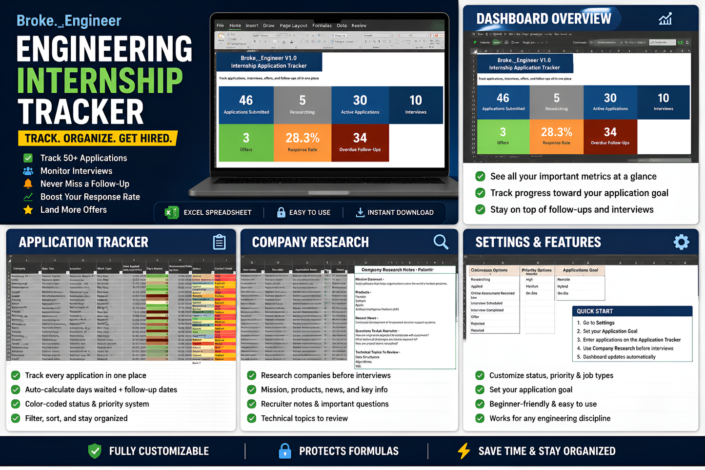 Engineering Internship Tracker V1.0